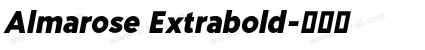 Almarose Extrabold字体转换